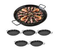 Paella Esmaltada | Pack 10, 6 y 1 Unidades | Paellera Valenciana de Acero | Raciones Individuales, Mini Paellas Tapas Arroces | Paellas Grandes | Hostelería Bar Restaurantes Hoteles