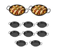 Paella Esmaltada | Pack 10, 6 y 1 Unidades | Paellera Valenciana de Acero | Raciones Individuales, Mini Paellas Tapas Arroces | Paellas Grandes | Hostelería Bar Restaurantes Hoteles
