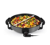 Paellera Acero inoxidable 30cm TRISTAR PZ-2963 | Adecuado para Freír, hornear, cocinar y mantener la comida caliente, Negro Medium