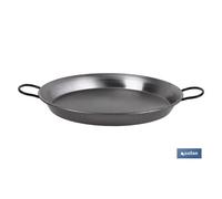 Paellera acero pulida inducción ø36cm