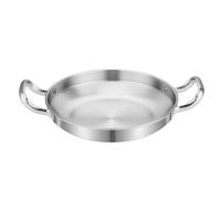 Paellera de acero al carbono resistente, asas remachadas, sartén versátil para cocinar al aire libre, ideal para asar y preparar arroz con paella