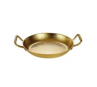 Paellera española de acero inoxidable 304 con mango ergonómico de doble mango, antiadherentes, para cocina