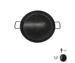 Paellera valenciana esmaltada 3 personas/ 28 cm.