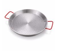 Paellera Valenciana Garcima de Acero Pulido para Gas y Leña | Sartén para Paella Tradicional de 2 a 25 Raciones | Fabricada en España con Asas Reforzadas