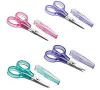 PAFASON Pequeñas de Costura Conjunto Tijeras Bordado Punta Curva Recta para Acolchar Coser Tejer Manualidades Punto Cruz Ganchillo Hilo Lana Papel Tela Detalle Corte Multiusos