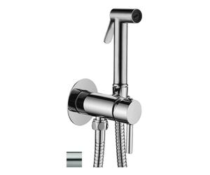 Paffoni Bidet Kit - Juego de grifo empotrado monomando con ducha de bidé, acero inoxidable ZDUP110ST