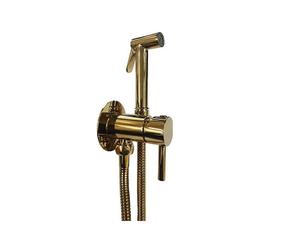Paffoni Bidet Kit - Juego de grifo empotrado monomando con ducha de bidé, dorado ZDUP110HG