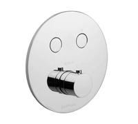 Paffoni Compact Box - Grifo empotrado termostático, para 2 dispositivos, cromo CPT018CR