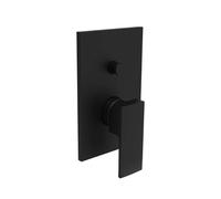Paffoni Elle - Grifo empotrado de ducha, 2 salidas, con conmutador y cuerpo, negro mate EL015NO/M