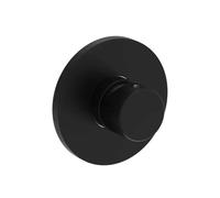 Paffoni Jo - Grifo empotrado termostático de ducha, con cuerpo de montaje, negro mate JO011NO