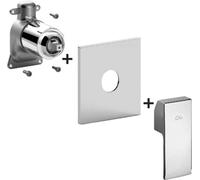 Paffoni Level - Grifo empotrado para 1 dispositivo, cromo LESBOX010CR