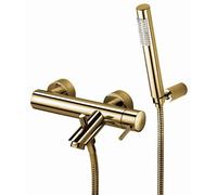 Paffoni Light Exclusive Edition - Grifo de bañera con accesorios, dorado LIG023HG