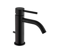 Paffoni Light - Grifo de lavabo con desagüe, negro mate LIG075NO