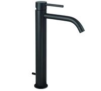 Paffoni Light - Grifo de lavabo con desagüe, negro mate LIG085NO