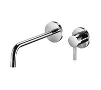 Paffoni Light - Grifo empotrado de lavabo, con cuerpo de montaje, 2 orificios, cromo LIG104CR70