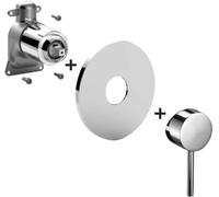 Paffoni Light - Grifo empotrado para 1 dispositivo, cromo LIGBOX010CR
