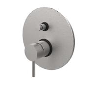 Paffoni Light - Grifo empotrado para 2 dispositivos, acero inoxidable LIG015ST