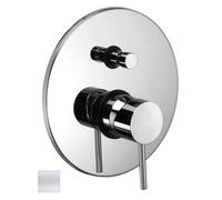 Paffoni Light - Grifo empotrado para 2 dispositivos, blanco mate LIG015BO