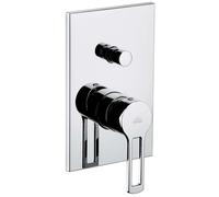 Paffoni Ringo - Grifo monomando empotrado de ducha, con interruptor, cromo RIN015CR