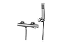 Paffoni Rock - Grifo de ducha de pared con cabezal de ducha, cromo RO168DCR
