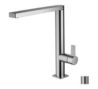 Paffoni Rock - Grifo de fregadero, acero inoxidable RO987ST