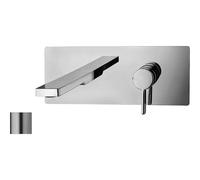 Paffoni Rock - Grifo empotrado de lavabo, con cuerpo de montaje, acero inoxidable RO105ST