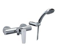 Paffoni Sly - Grifo de ducha de pared con cabezal de ducha, cromo SY168DCR