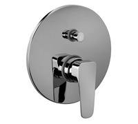 Paffoni Sly - Grifo empotrado de ducha con conmutador y cuerpo, cromo SY015CR