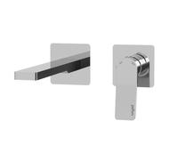Paffoni Tilt - Grifo empotrado de lavabo, con cuerpo de montaje, 2 orificios, cromo TI104CR70