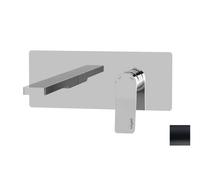 Paffoni Tilt - Grifo empotrado de lavabo, con cuerpo de montaje, negro mate TI104NO