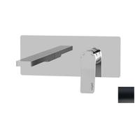 Paffoni Tilt - Grifo empotrado de lavabo, con cuerpo de montaje, negro mate TI106NO