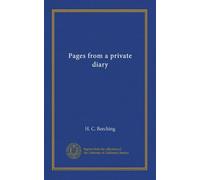Pages from a private diary