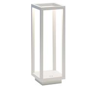 Página principal. Lámpara de mesa LED blanca, 2,2 W, alimentada por batería, IP54, color azafrán, 3000 K, 12 horas de máxima potencia, con carcasa de aluminio