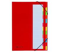 Pagna 44133-01 - Carpeta clasificadora (12 separadores), color rojo