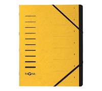 Pagna Carpeta clasificadora, 7 compartimentos, color amarillo 7-teilig