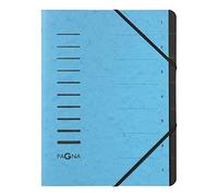 Pagna Carpeta clasificadora, 7 compartimentos, color azul claro