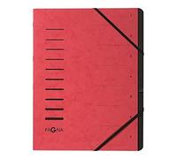 PAGNA Carpeta clasificadora 7 compartimentos rojo