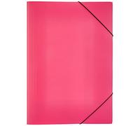 Pagna Carpeta elástica PP A3, translúcida, rosa oscuro, tendencia