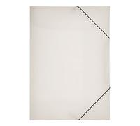 PAGNA Carpeta con goma Lucy Colours – polipropileno, 3 lengüetas, A3, transparente
