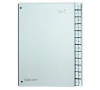 Pagna Pultordner Color - Carpeta A4 para archivo con separadores A-Z, plateado