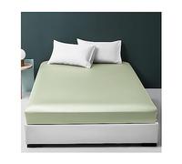 PAHION Sábana Ajustable 60S Algodón Fibra Larga Lujoso Tejido Satinado Sedoso Bolsillo Profundo 30cm para Twin Full Queen King Single Small Double 1 Pieza Sola Sin Funda De Almohada