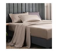 PAHION Sábana Ajustable 60S Tencel Lyocell Queen Size Suave Sedoso Tejido Satinado Bolsillo Profundo 30cm Refrescante 1 Pieza Solo Single Twin Full King Small Double