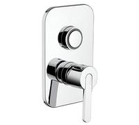 Paini - Gaia 691 - Grifo mezclador de baño monomando para ducha empotrable con desviador, acabados cromados y brillantes, diseño atractivo, fabricado íntegramente y fabricado en Italia