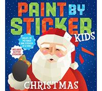 Paint by Sticker Kids – Navidad: 10 imágenes pegatina a pegatina – Incluye stickers con purpurina