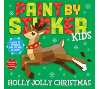 Paint by Sticker Kids – Holly Jolly Christmas: 10 imágenes con pegatinas de purpurina