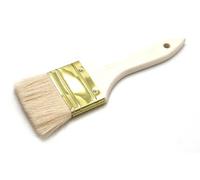 Paintersisters® Pincel para imprimación de pelo de cabra, 60 mm, pincel plano, pincel suave para acuarela, pintura al óleo y acrílica, pintura de amplia superficie, difuminar y diseñar