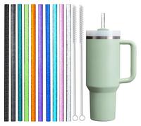 Pajitas de repuesto con purpurina para vaso Stanley Adventure de 40 onzas, color