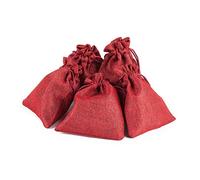 Pajoma 50211.0 Juego de 24 Bolsas de Yute, Rojo