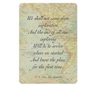 PAJPXPCD Country Aluminum Sign Between The Motion And The Act Poetic Wall Hanging For Housewarming Birthday Christmas Idea 8 X 12 inch