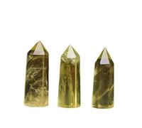 PAJPXPCD Natural Magia Natural Punta Individual Columna Cristal Citrino Decoración Hogar Piedra de Cristal Amarillo 1pcs, 10pcs, Ágata